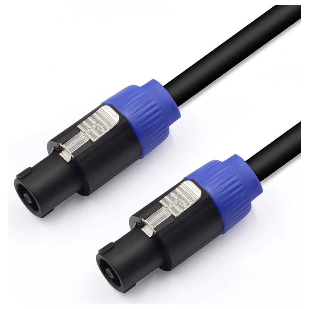 Speakon to Speakon NL4FC Speaker Cable, 12AWG 4-Conductor