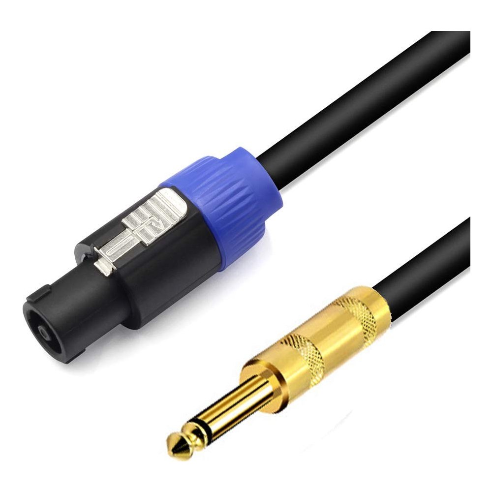 Speakon to 1/4" TS Speaker Cable with Twist Lock