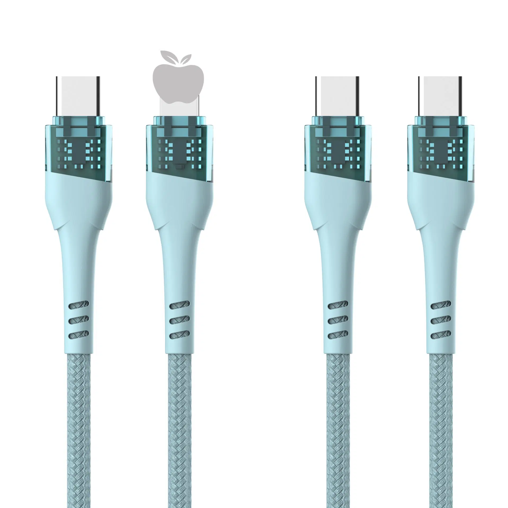 Zinc Alloy Skeleton Braided Dual-Head USB Cable