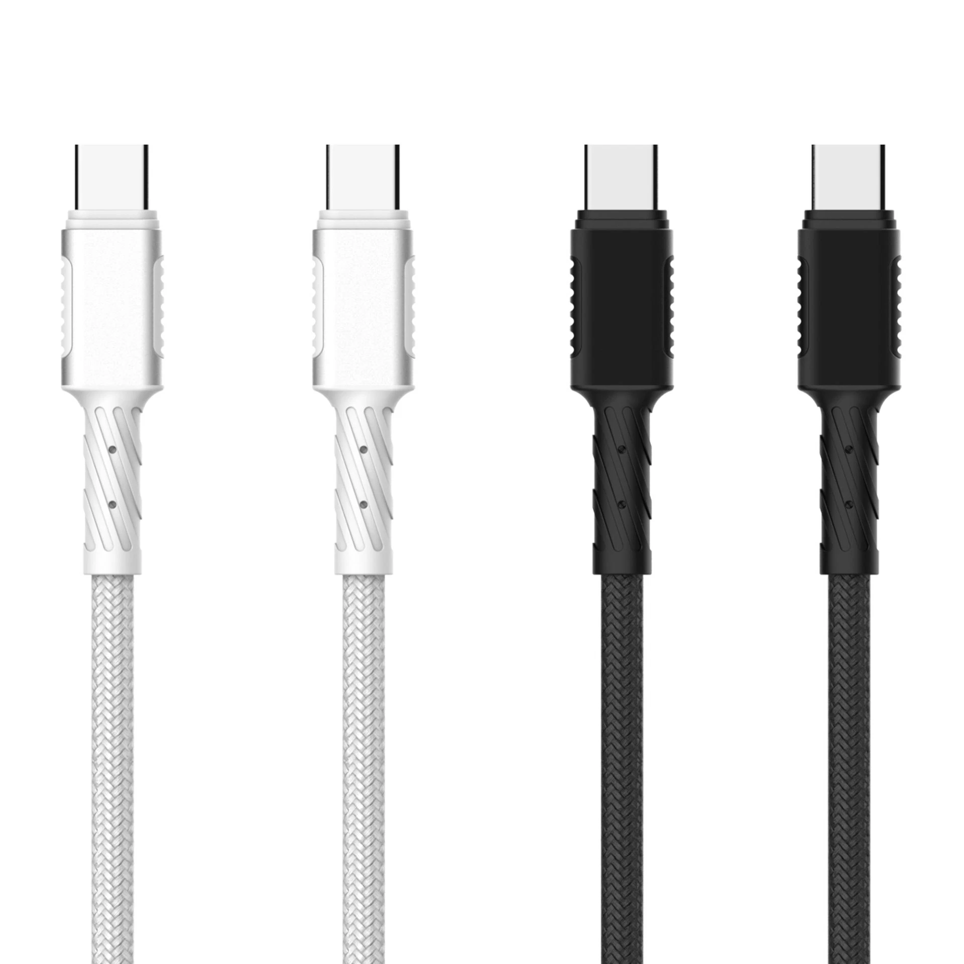 Zinc Alloy Skeleton Braided Dual-Head USB Cable